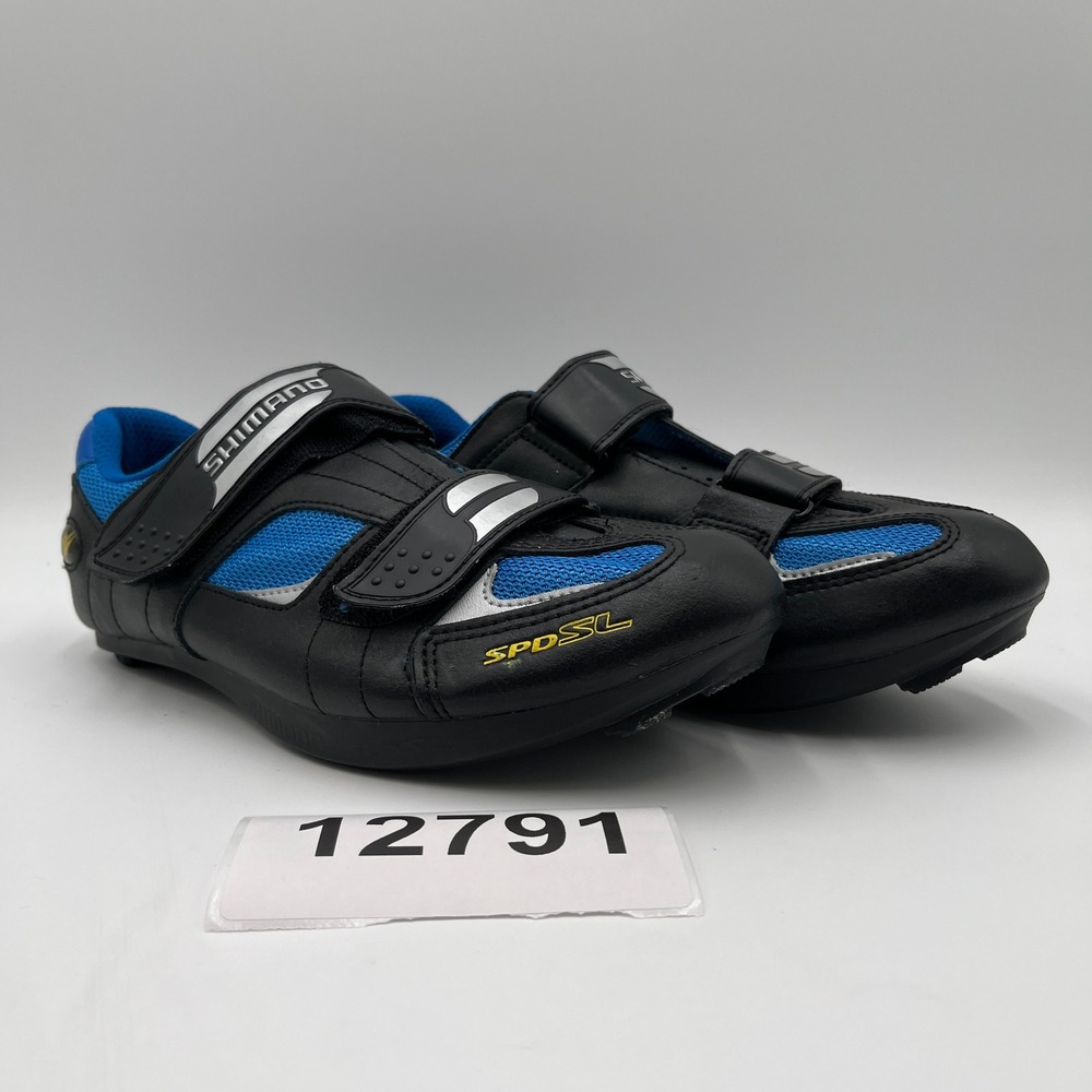 NWT Shimano SPD SL SH-R 073B Road Bike Cycling Shoes Womens 10 Blue Black